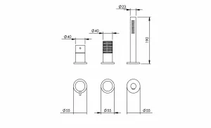 Technical drawing of product ESP380