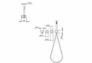Technical drawing of product ESP410