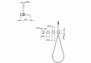 Technical drawing of product ESP430