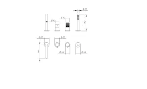 Technical drawing of product ESP480