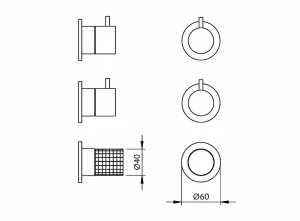 Disegno tecnico del prodotto ESQ012