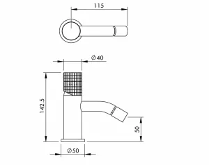 Technical drawing of product ESQ120