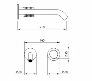 Disegno tecnico del prodotto ESQ210