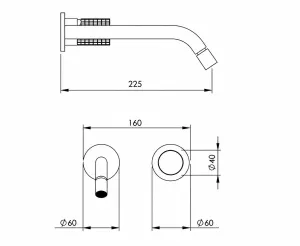Disegno tecnico del prodotto ESQ225