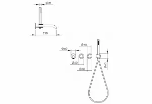 Disegno tecnico del prodotto ESQ450