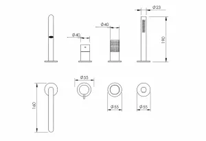 Disegno tecnico del prodotto ESQ480