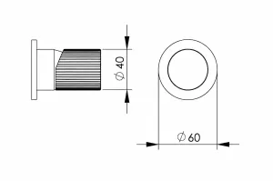 Disegno tecnico del prodotto ESR010