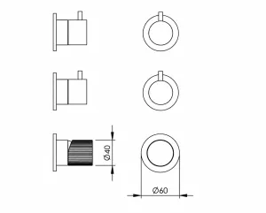 Technical drawing of product ESR012