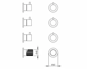 Technical drawing of product ESR013