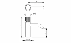 Disegno tecnico del prodotto ESR070
