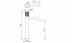 Technical drawing of product ESR075