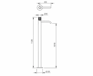 Technical drawing of product ESR090