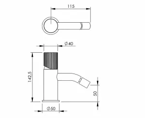 Disegno tecnico del prodotto ESR120