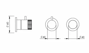 Disegno tecnico del prodotto ESR122