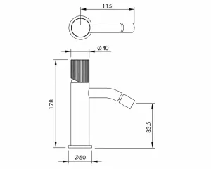 Technical drawing of product ESR130