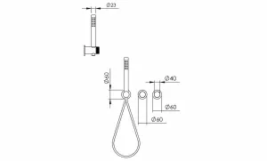 Technical drawing of product ESR310