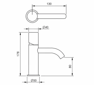 Technical drawing of product ESS070