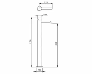Technical drawing of product ESS090