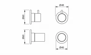 Technical drawing of product ESS112