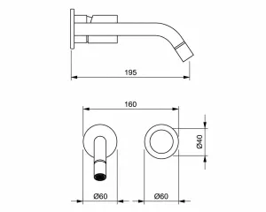 Technical drawing of product ESS195