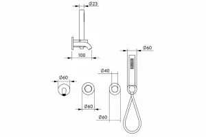 Technical drawing of product ESS410