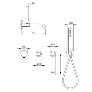 Technical drawing of product ESS430