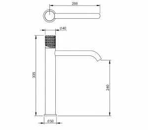 Technical drawing of product ESZ080