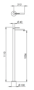 Technical drawing of product EVO090