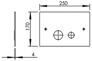 Disegno tecnico del prodotto FIL250