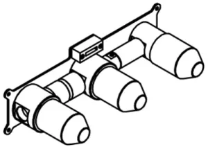 In-wall technical drawing of product STO300