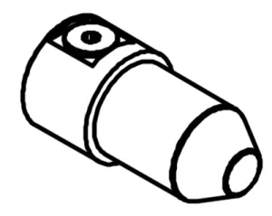 In-wall technical drawing of product EGO006