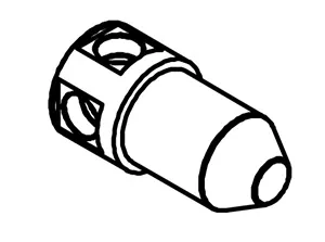 In-wall technical drawing of product EGO010