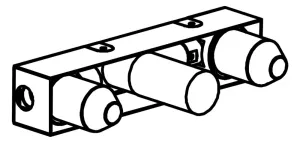In-wall technical drawing of product EGO304-314