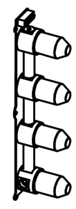 Disegno tecnico incasso del prodotto EGO013