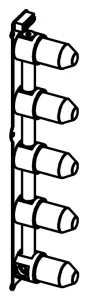 In-wall technical drawing of product EGO014