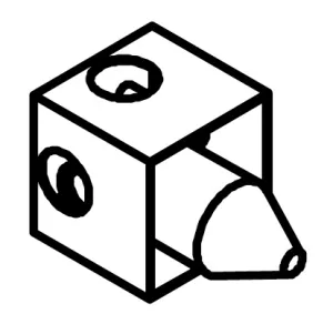 In-wall technical drawing of product ITO010