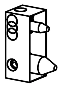 In-wall technical drawing of product ITO013