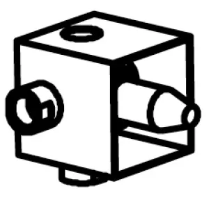 In-wall technical drawing of product IDO002