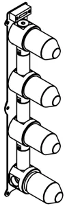 In-wall technical drawing of product EGO513