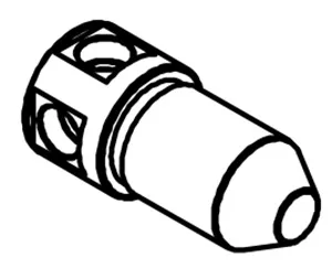 In-wall technical drawing of product EGO525