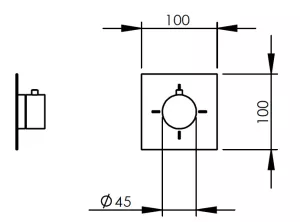 Technical drawing of product IDZ004
