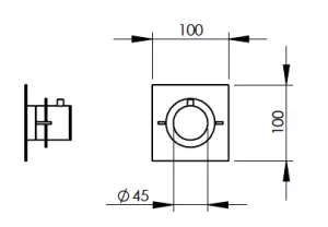 Disegno tecnico del prodotto ITZ010