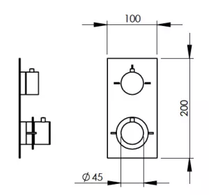 Disegno tecnico del prodotto ITZ013