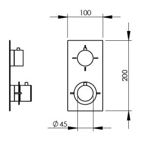 Technical drawing of product ITZ014
