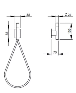 Disegno tecnico del prodotto IWA120
