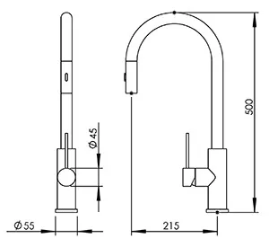 Disegno tecnico del prodotto KIT185
