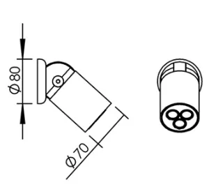 Disegno tecnico del prodotto NOT710