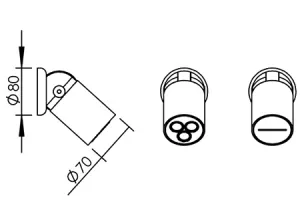 Disegno tecnico del prodotto NOT720