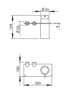 Technical drawing of product PLA140