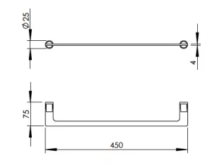 Technical drawing of product PLA540